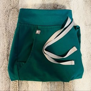 FIGS Hunter Green Zamora Scrub Pants